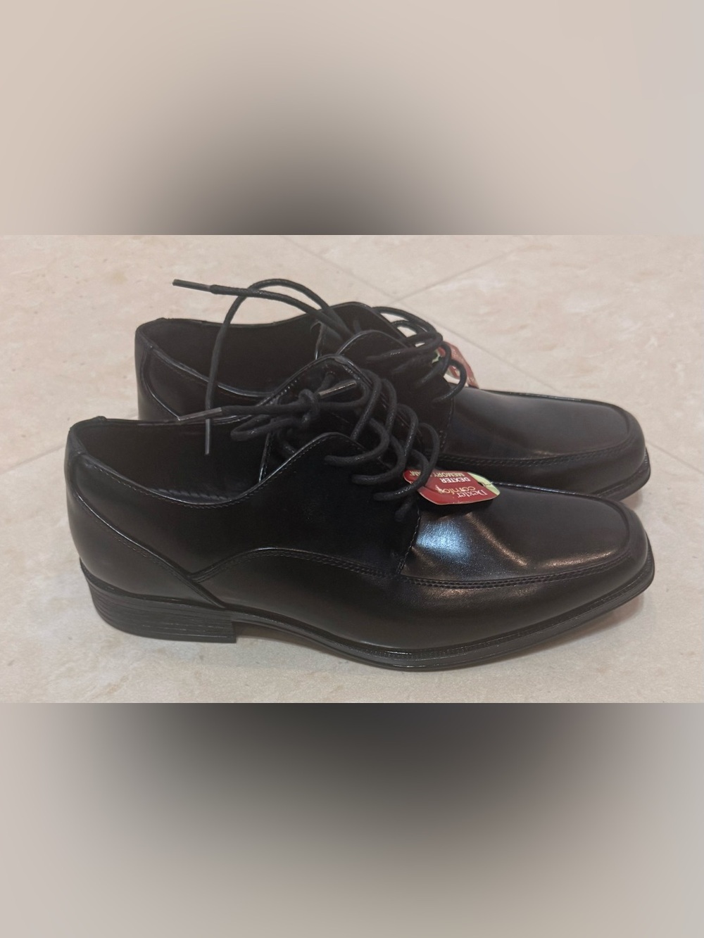 Dexter Comfort Memory Foam Black Synthetiques Lace-Up Dress  Shoes Size :7”